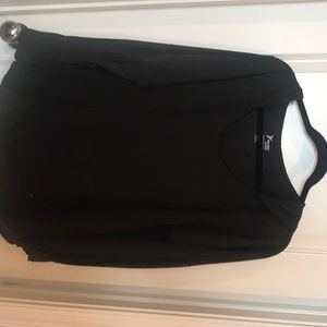Women’s long black sleeve top